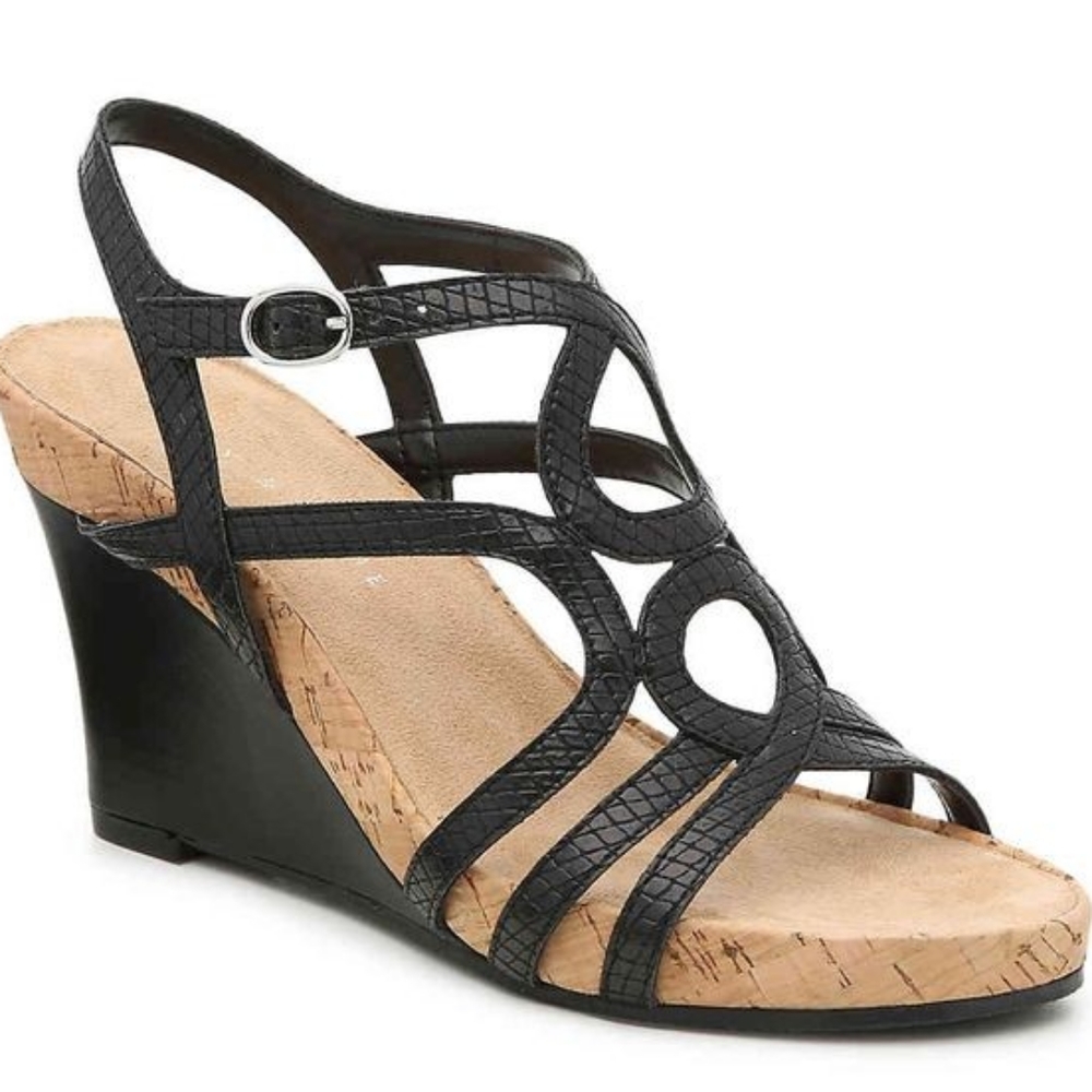 Kelly & Katie Strappy Wedge Sandals